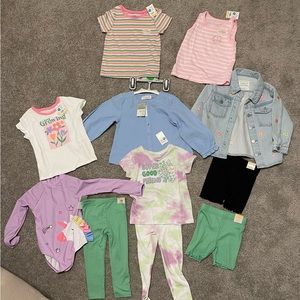 Bundle of toddler 18-24 month or 2T assorted clothing
